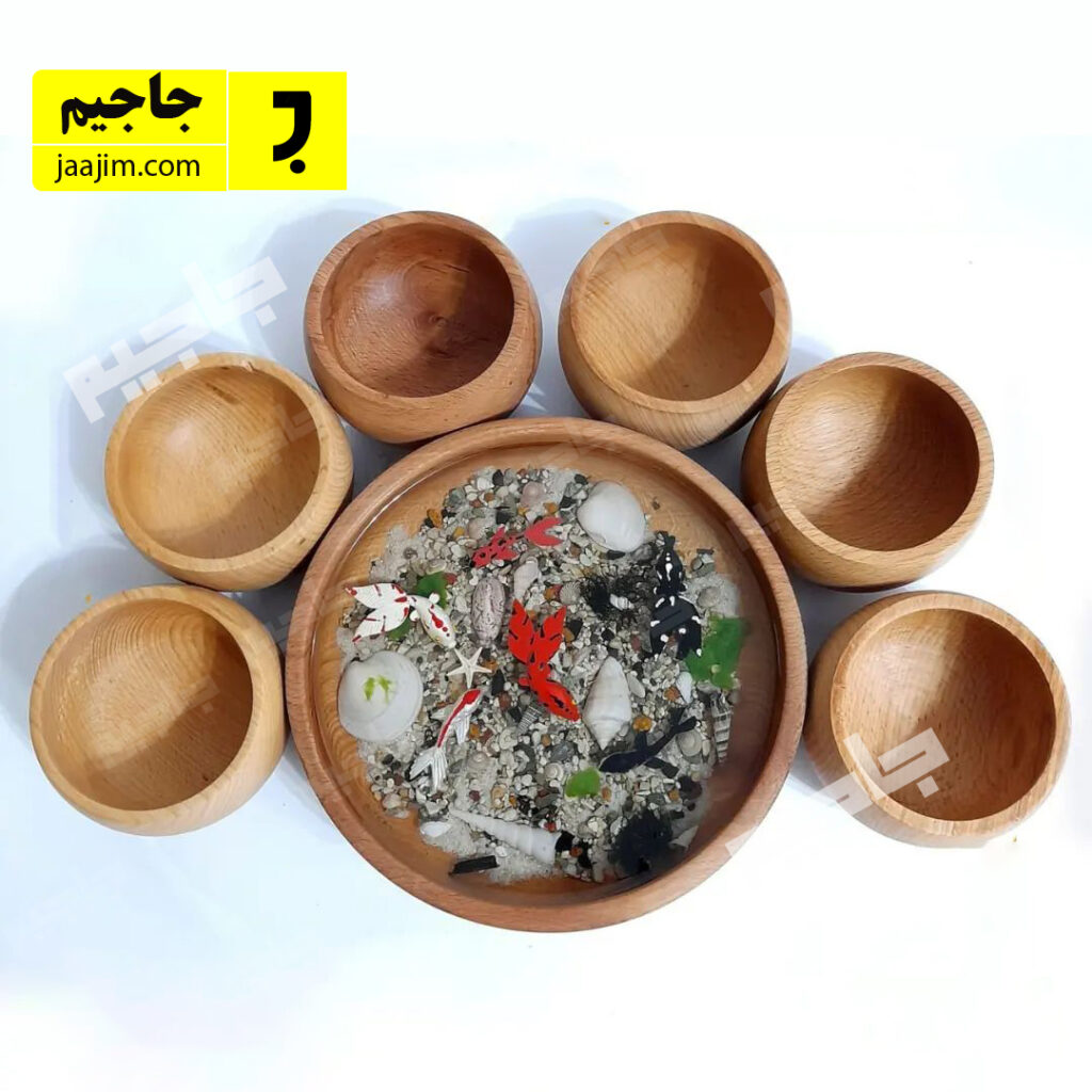 ست هفت سین چوبی و آینه شمعدان A01 +4